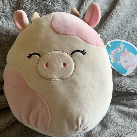 Squishmallows Pink and Cream Cow Plush Toy - Picture 1 of 7